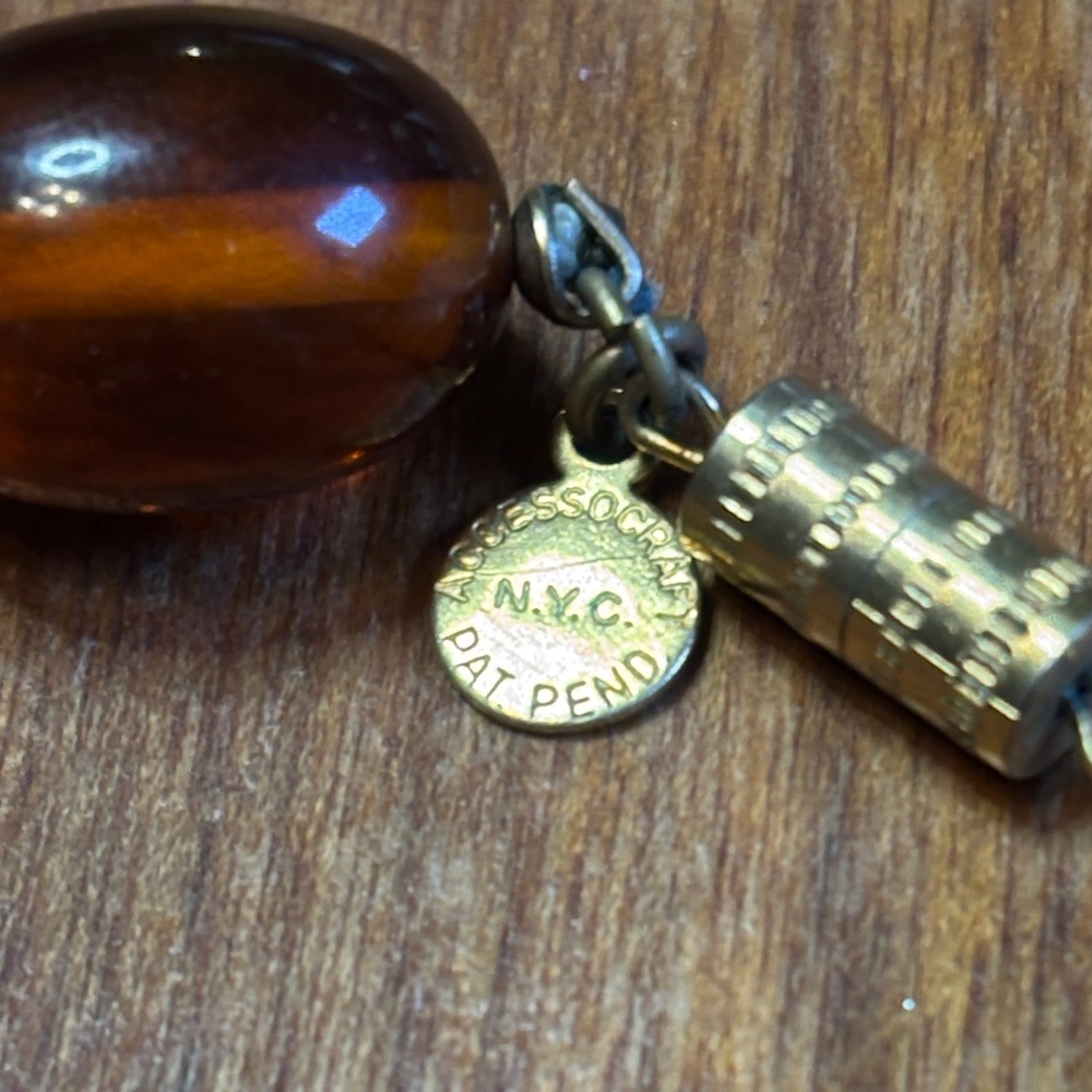 Accessocraft NYC faux amber necklace - Picture 6 of 11